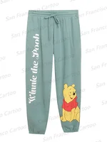 2024 New Summer Disney Girl Winnie the Pooh Cartoon Printed Casual Sweatpants KID/Adult Home Long Pajama Pants Fitness Breathabl 2