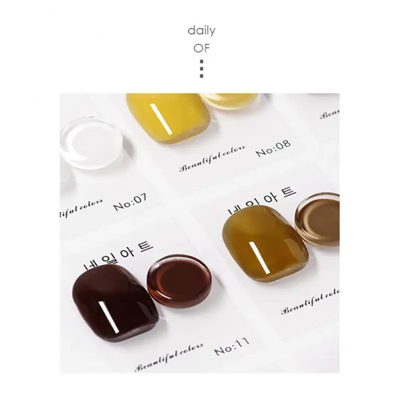 Clear Nail Glass Color Card Nail Swatches Card Display Chart Gel Polish Template Nail Art Sample Stand Tavolozza Acrilica