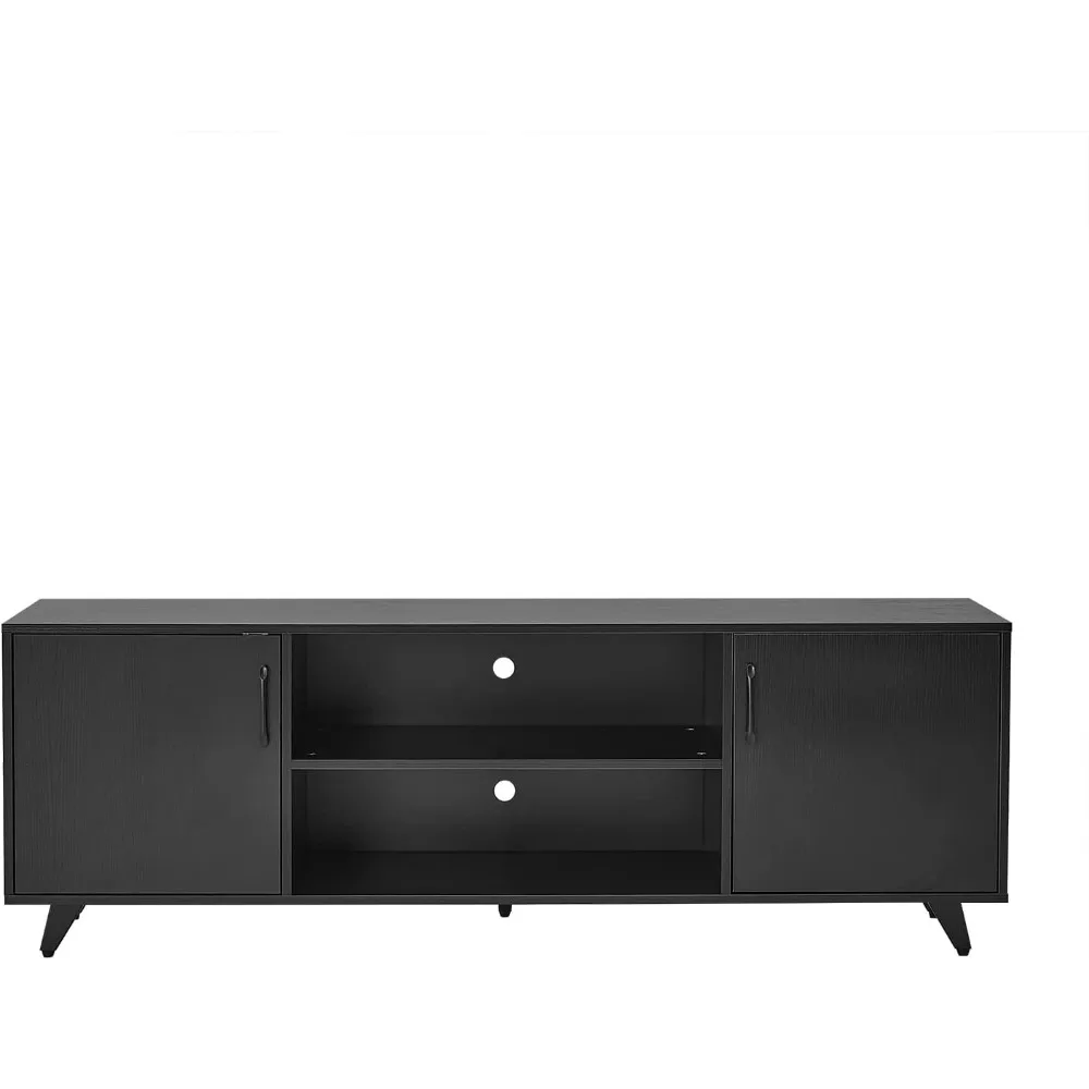 Mobile TV Clikuutory 160 Cm Lucido Bianco Con Cassetti E Luci LED - Supporto Per TV 50-75 Pollici, Centro Intrattenimento Soggiorno - 3