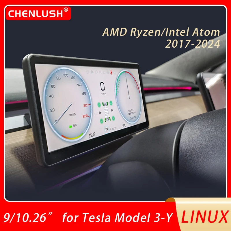 9/10.26 Polegada Heads Up Display para Tesla Model 3 Y Digital