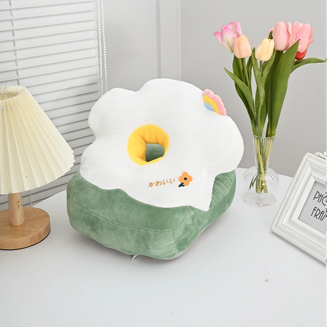 White Flower Pillow