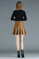 Woman Skirts Elegant Plus Size New Fashion Korean Style Genuine Real Leather Skirts High Waist Mini Skirt Womens Sexy Skirt - Image 6