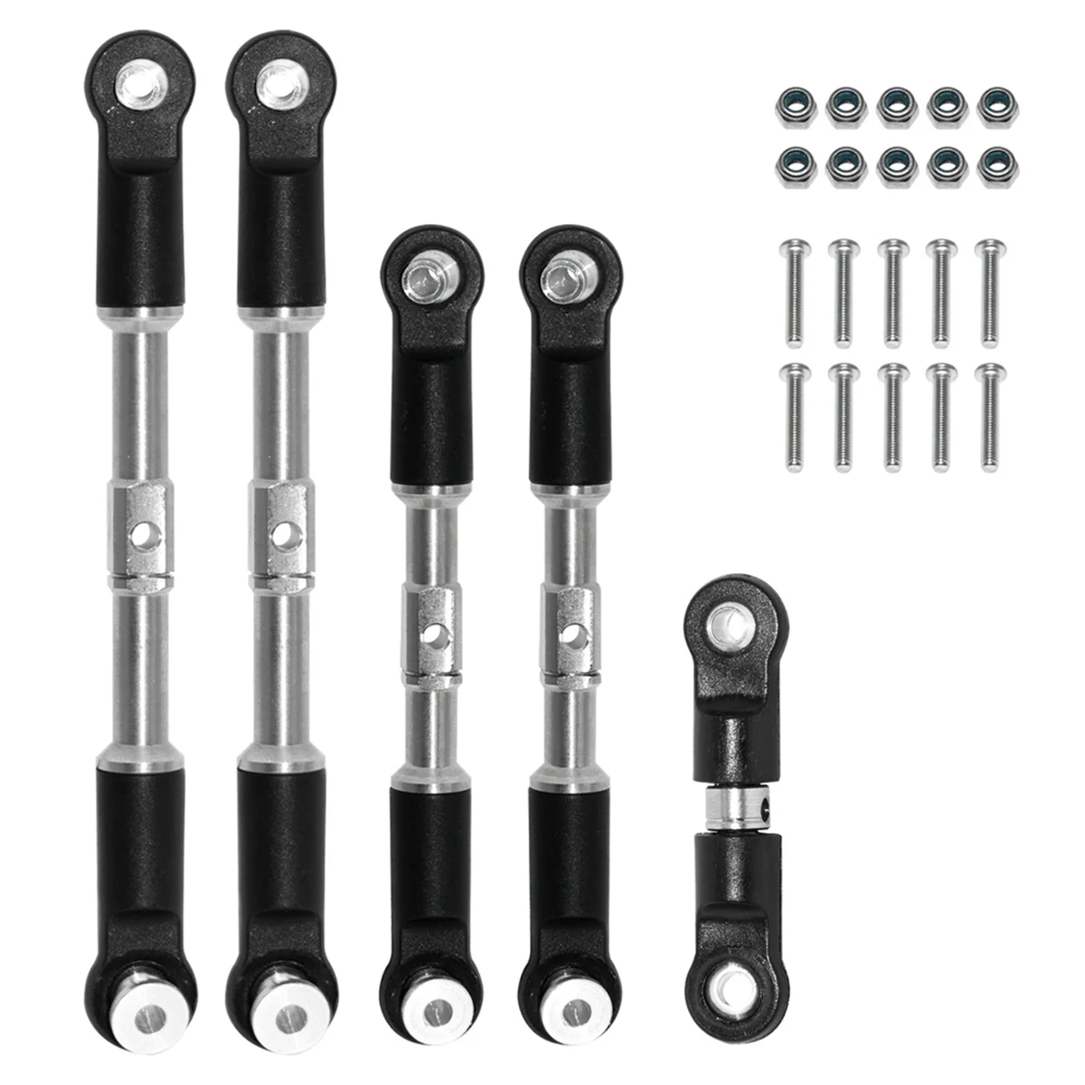 BAAU RC Car Upgrade Pull Rods Rotating Shaft Tie Rod Set for Arrma 1/7 Infraction Limitless Felony 1/8 Upgrade Parts