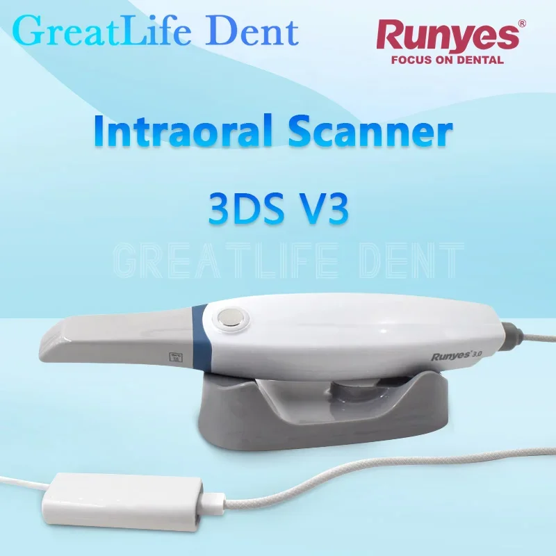 Greatlife Dent Runyes Scanner 3D Intraorale Dentale Brillante 3D Aoralscan 3 Con Software Di Scansione Cad Cmd Restauro Ortodontico
