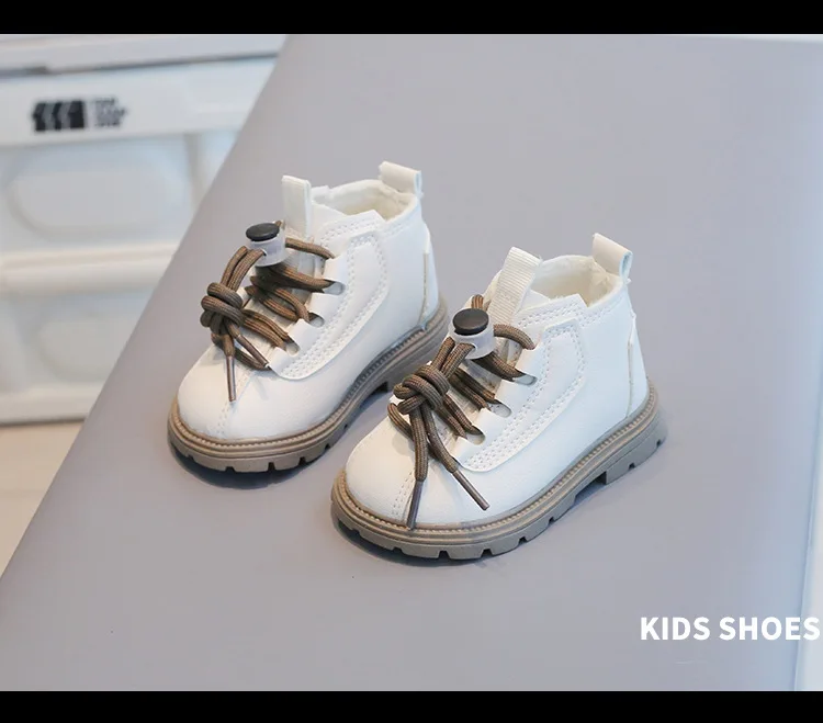 Neu Kinder Leder Jungen Schuhe Mode Baby Knöchel Schnee Stiefel Sport Turnschuhe Winter Schuh für Mädchen_voghion.com