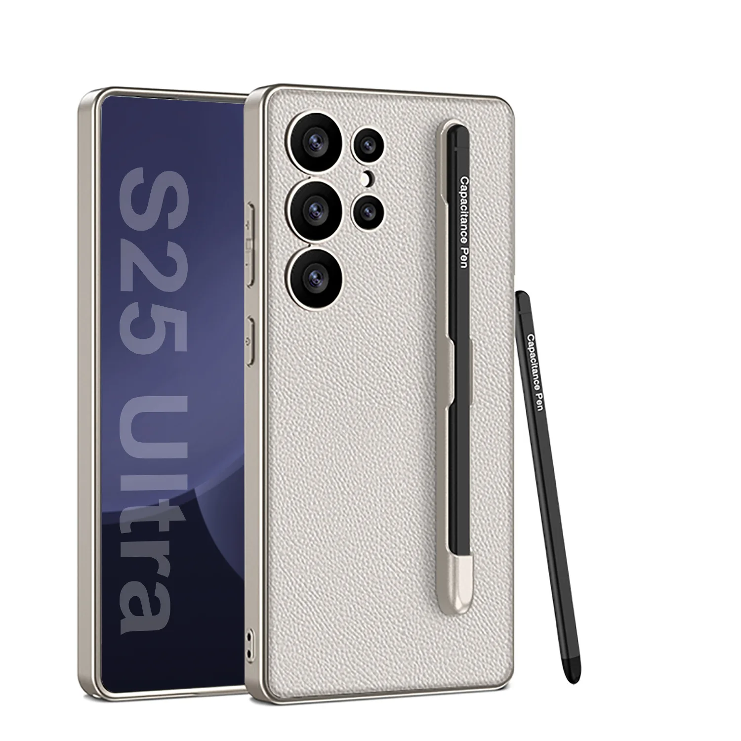 Luxury Carbon Fiber Anti-Knock Case with Pen Holder