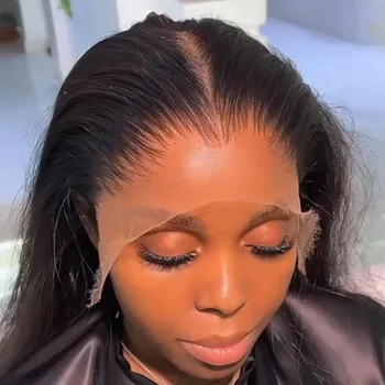 Brazilian human hair13x4/13x6mm high-definition lace front wig16-42 inches straight lace front wig360-degree full lacewignatural 1