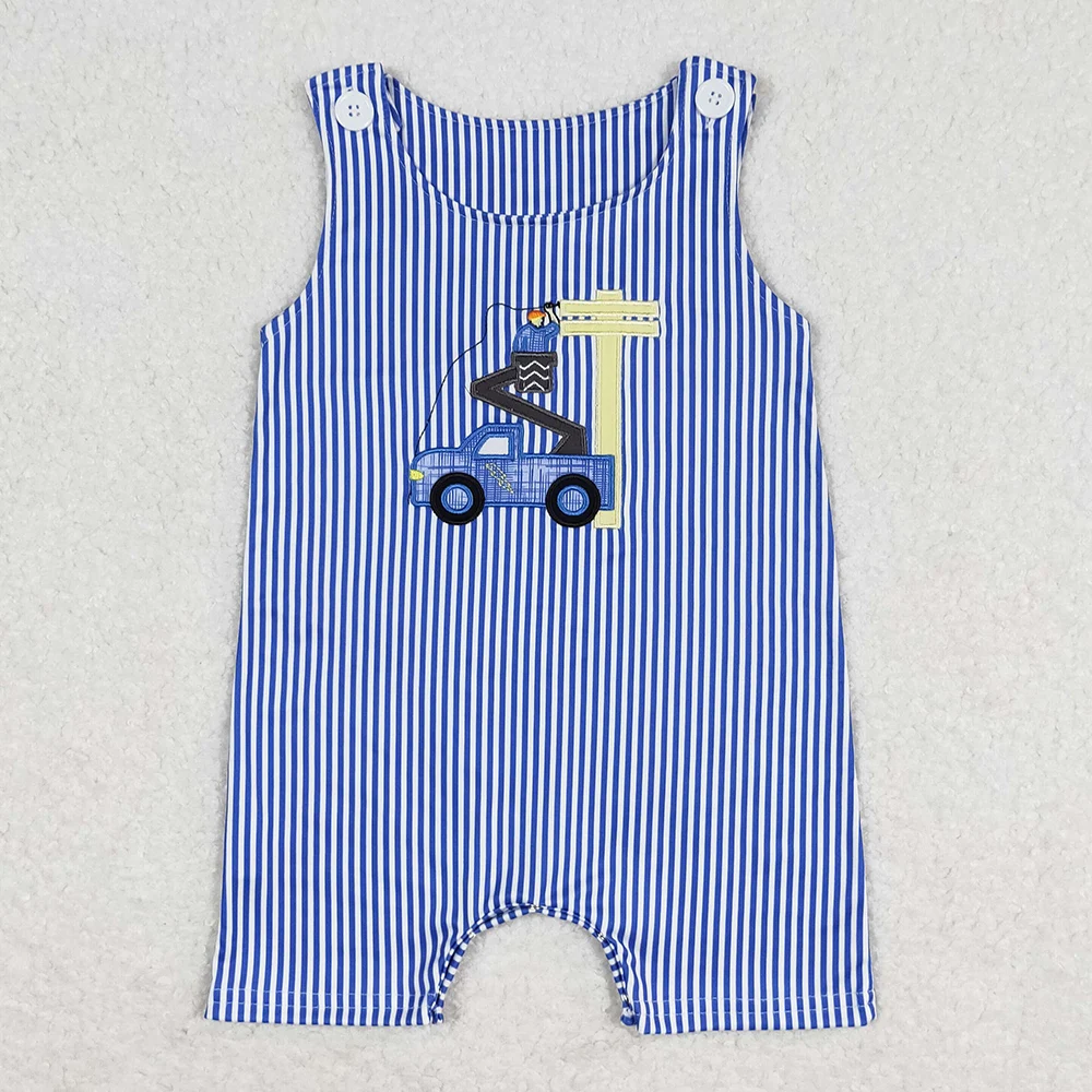 Boutique Infant Baby Boys Rompers Green Checkered Fish Print Cute Rompers New Fashion Toddler Boys Clothes Jumpsuits Wholesale 3