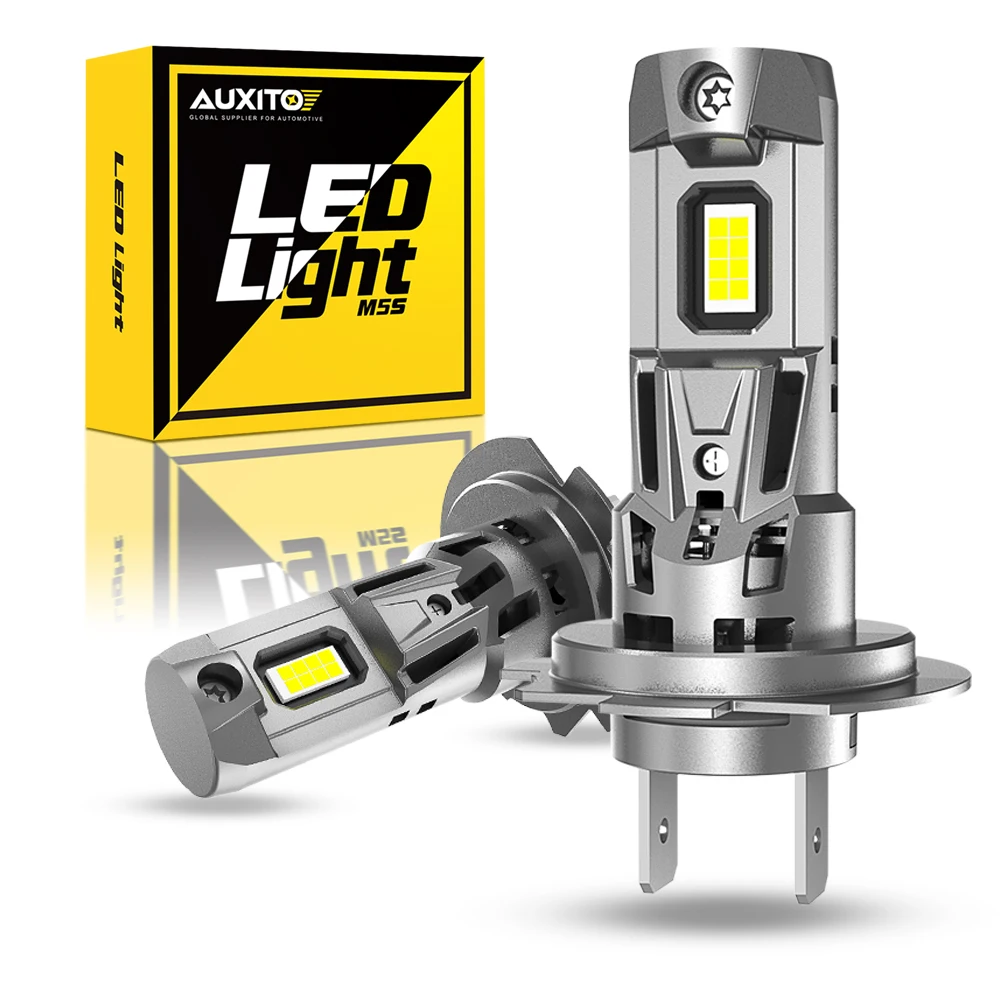 AUXITO 12V H7 Canbus LED Headlight Bulb 6500K 120W 22000LM Powerful Best H7 LED Lamp for Toyota Corolla Honda Hyundai Ford Kia