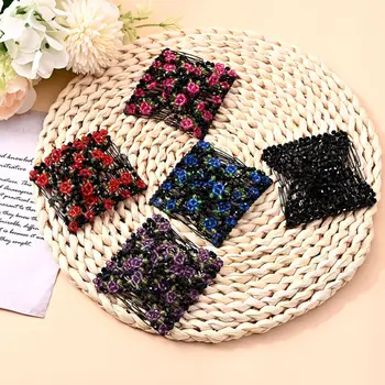 Fashion Hair Comb Claw Bun Ladies Magic Beads Elastic Double String Hairpin Tool Ponytail Hair Accessories Hairstyle Hairbands 1