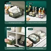 Rectangular Desktop Cosmetic Storage Drawer Stackable Storage Box Acrylic Rack Sundries Snack Makeup Storage Basket Organizer 5