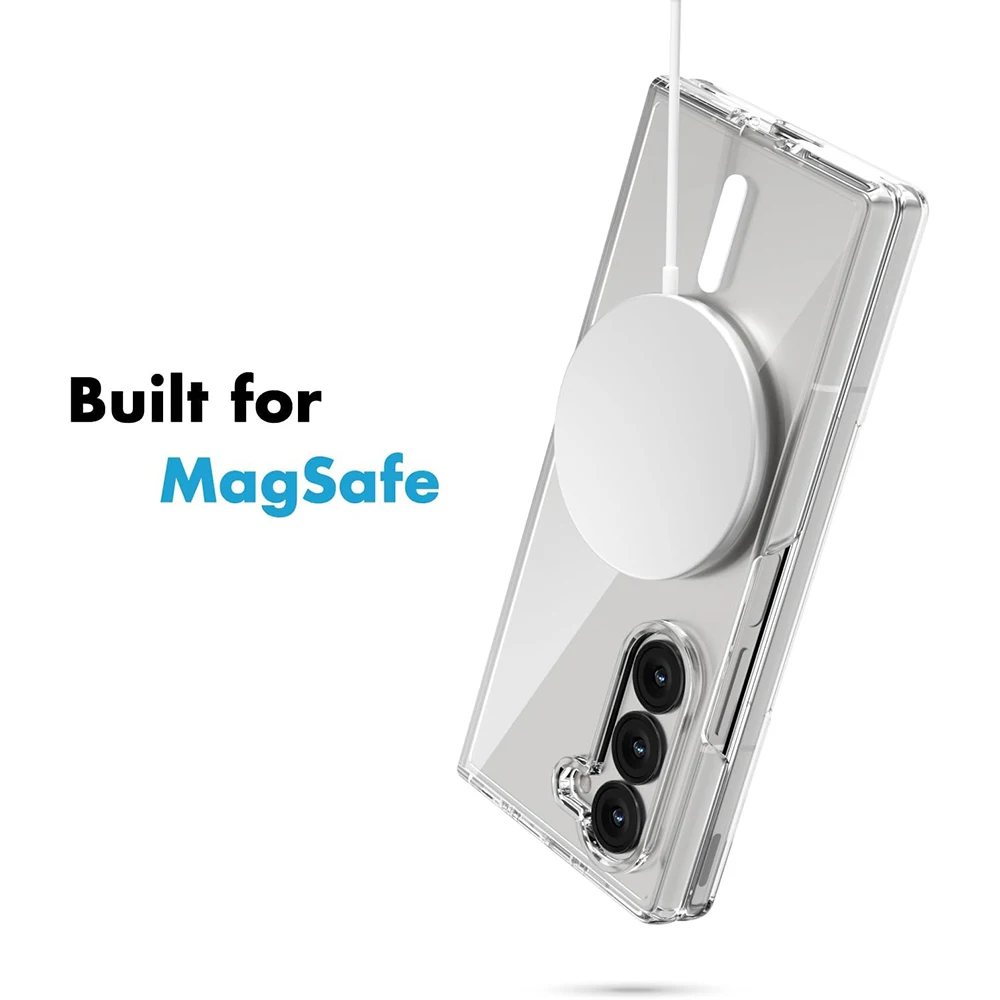 Ultra Slim Clear Magnetic Phone Case - Transparent Wireless Charging Cover