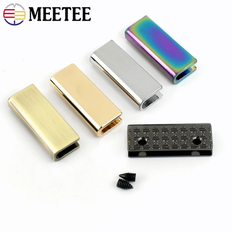 가방 모서리 나사 클립 버클 가장자리 보호대 금속 고리줄 벨트 테일 클립, 스토퍼 단추 DIY 액세서리, 25mm, 5 개, 10 개