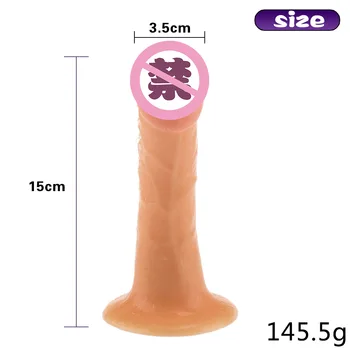 18 cm Long Penis for Female Masturbation Gay Lesbian Vagina Anal Plug Silicone Dildo with Suction Cup Adult Products Sex Shop 5