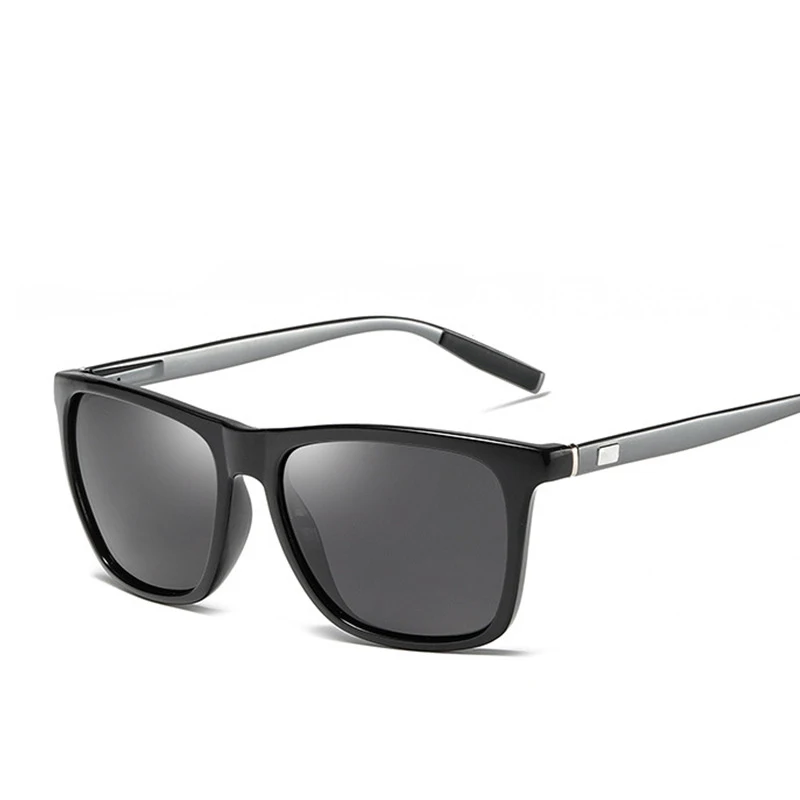 Polarized sunglasses fashionable aluminum magnesium sunglasses male and female universal driving square car items