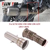 For KTM Super Duke 1050 1090 1190 1290 ADV 2013-2019 51mm Motorcycle Exhaust Escape Modify Connect Middle Tube Link Pipe Elbow