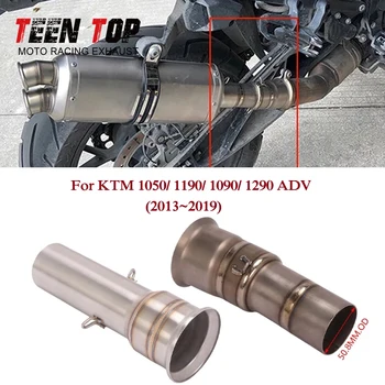 For KTM Super Duke 1050 1090 1190 1290 ADV 2013-2019 51mm Motorcycle Exhaust Escape Modify Connect Middle Tube Link Pipe Elbow