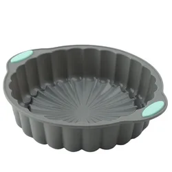 Heat - Resistant 3D Spiral Silicone Baking Mold - Non - Stick Cake and Bread Pan (9)