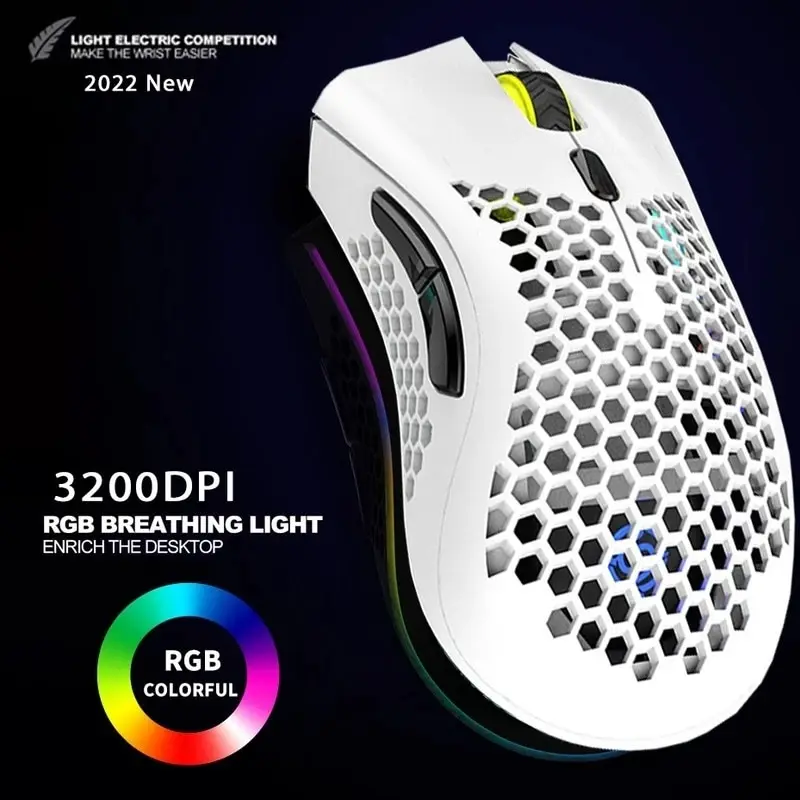USB 2.4G Wireless RGB Light Honeycomb Gaming Mouse Desktop PC Computers Notebook Laptop Mice Mause Gamer Cute BM600 gaming mouse