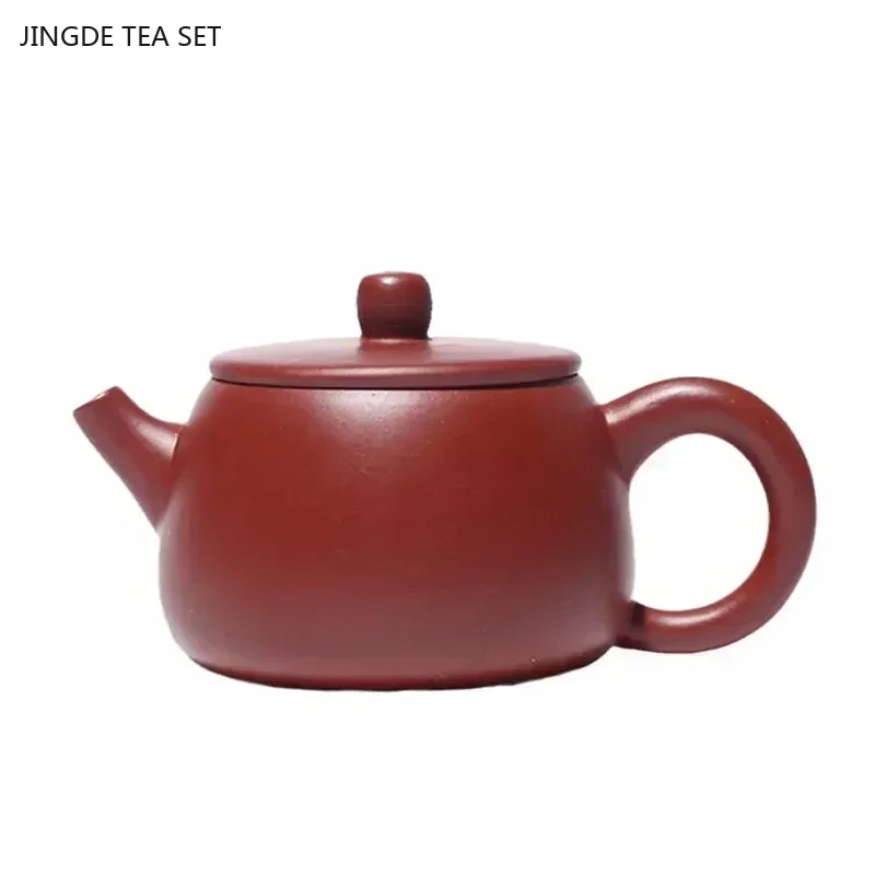 80ml Chinese Yixing Handmade Purple Clay Teapot Small Capacity Ball Shaped Infuser Tea Pot Beauty Kettle Authentic Zisha Tea Set