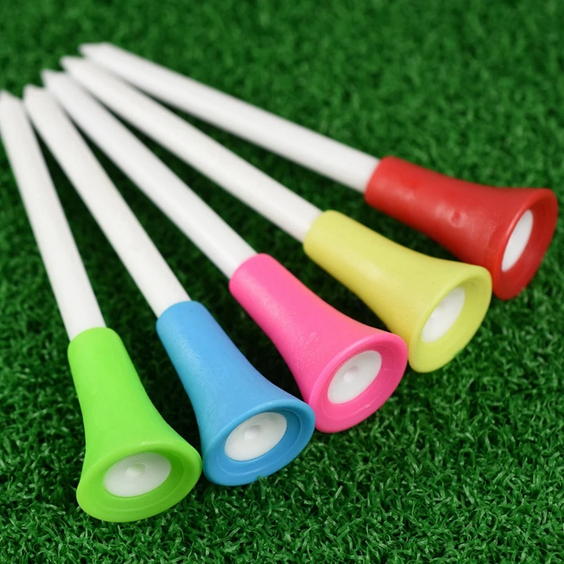 

Golf Rubber Socket Tee Golf Ball Stud Plastic Golf Ball Stud 83Mm Durable Rubber Cushion Top Multi Color Golf Supplies