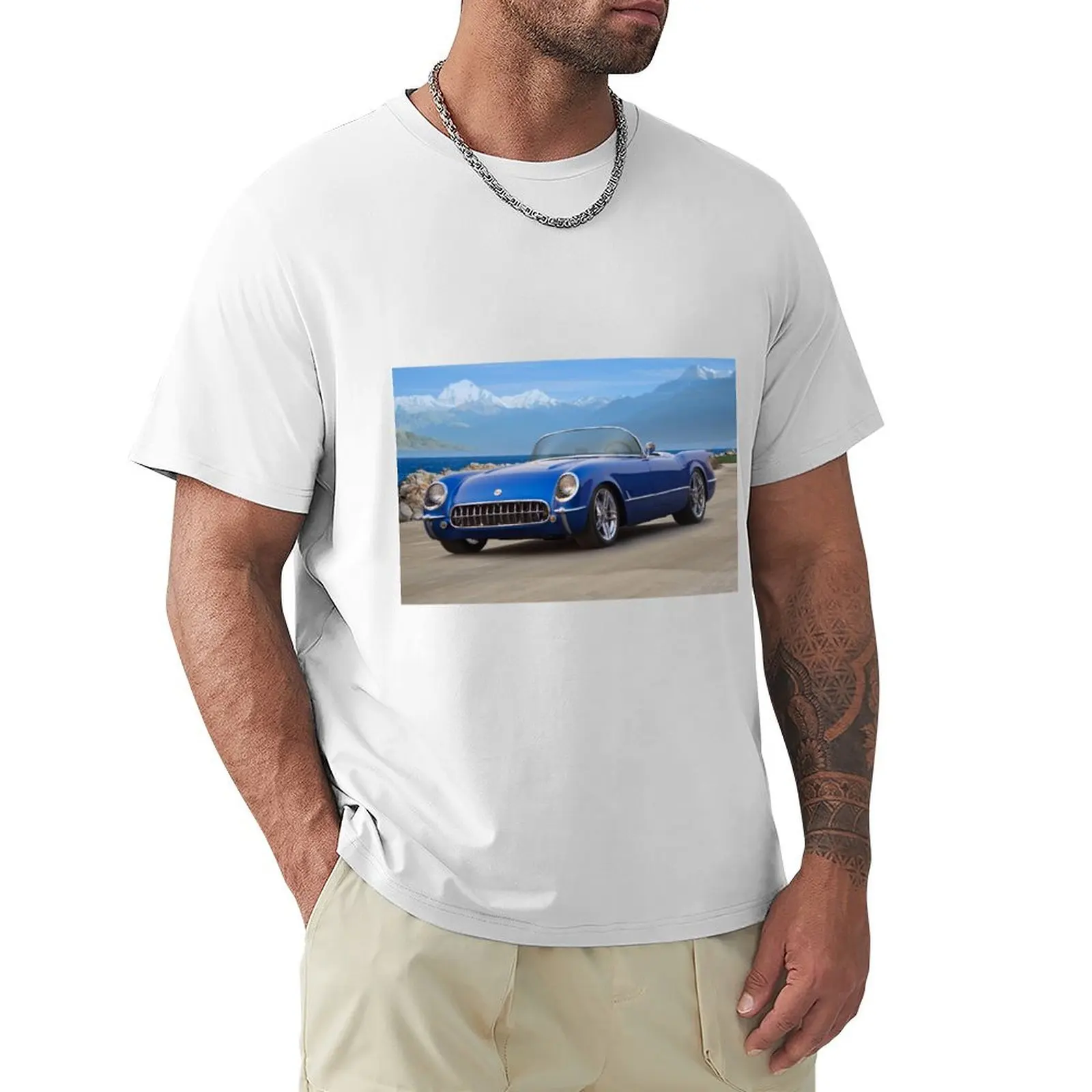 

1954 American Sports Car T-Shirt quick-drying plus size tops for a boy mens graphic t-shirts