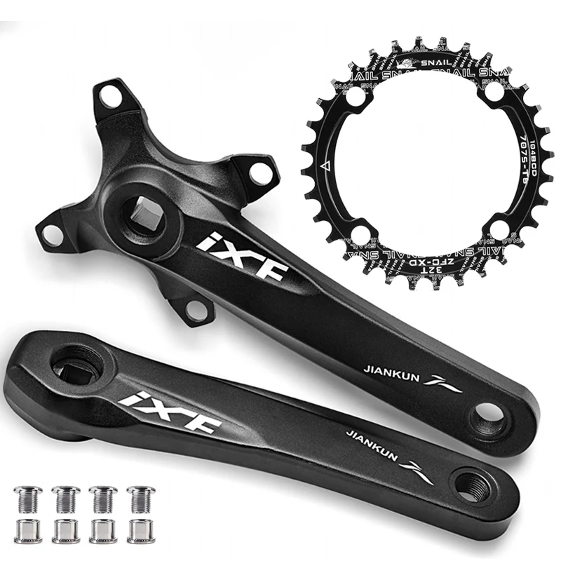 CYSKY Juego De Bielas Para Bicicleta De Montau00f1a (170 Mm, 104 BCD