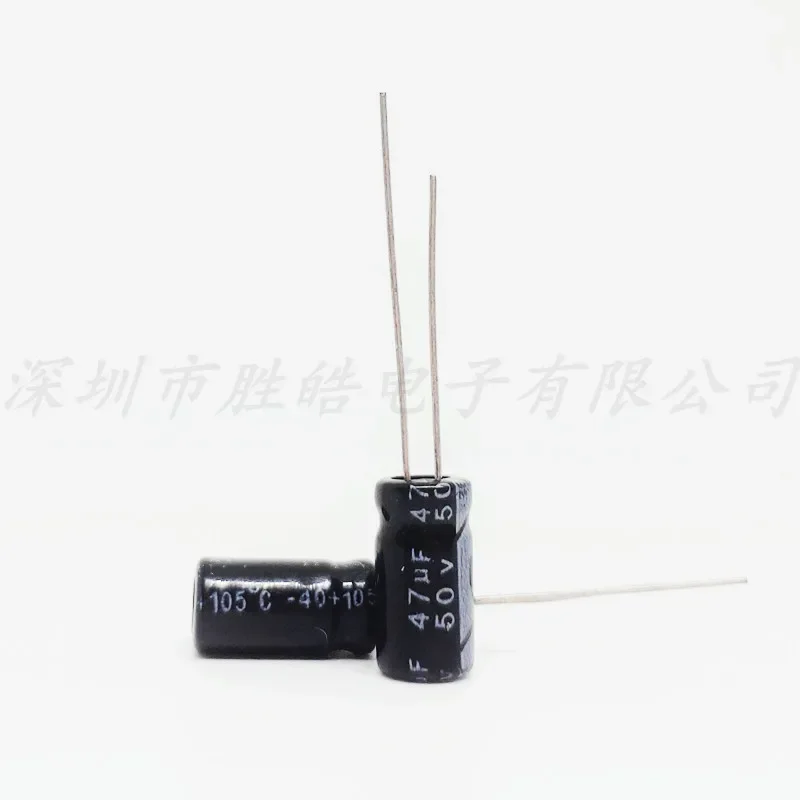 (10PCS/50PCS/100PCS)   50V47UF   Volume：6.3X11  Aluminum Electrolytic Capacitors  High Quality 100pcs high quality general 0805 tiles capacitors 226 m 476 m 22 uf 226 k 47 uf 6 3 v10v16v 25 v10% 20% x5r patch capacitance