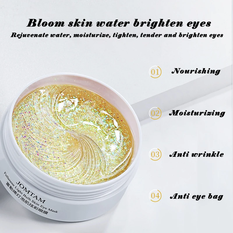 Collagen Eye Mask 60pcs Gold Moisturizing Anti Dark Circles removal Eye Bags Eyes Care Gel Masks Beauty Firming Patches