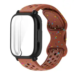 Breathable Sport Band with Full Cover Screen Protector and Soft TPU Shell for Redmi Watch 5 Active (BrB)