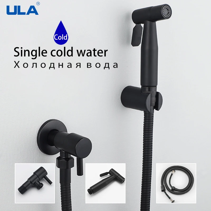 ULA Hand Protable Toilet Bidet Sprayer Stainless Steel Toilet faucet Bathroom Shower Head Self Cleaning handheld bidet sprayer