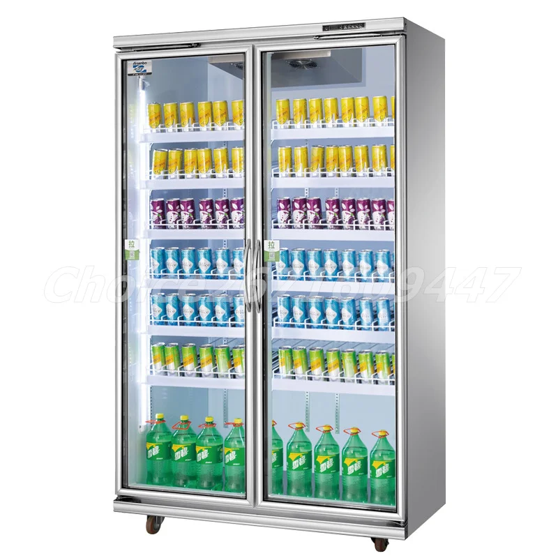 

Supermarket Convenience Store Beverage Cabinet Beer Vertical Single And Double Door Four-Door Refrigerator Commercial