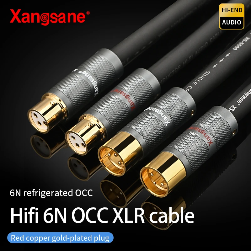 Xangsane XS-5500 frozen 6N hifi OCC xlr cable microphone XLR plug