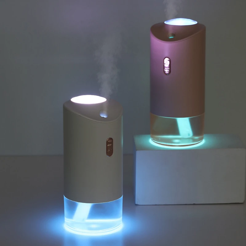 usb-rechargeable-projection-light-humidifier-home-office-water-replenishing-spray-car-humidifier-mini-bedroom-aroma-diffuser