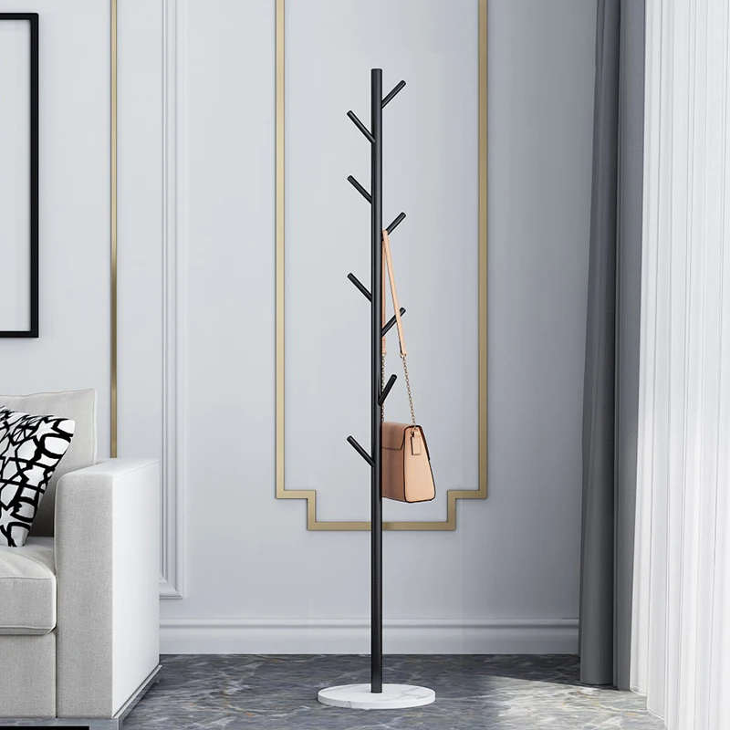 Marble Coat Rack Simple Clothes Drying Rack Floor-Standing Bedroom Popular Simple Modern Hanging Bag Clothes Home Category clothes rack