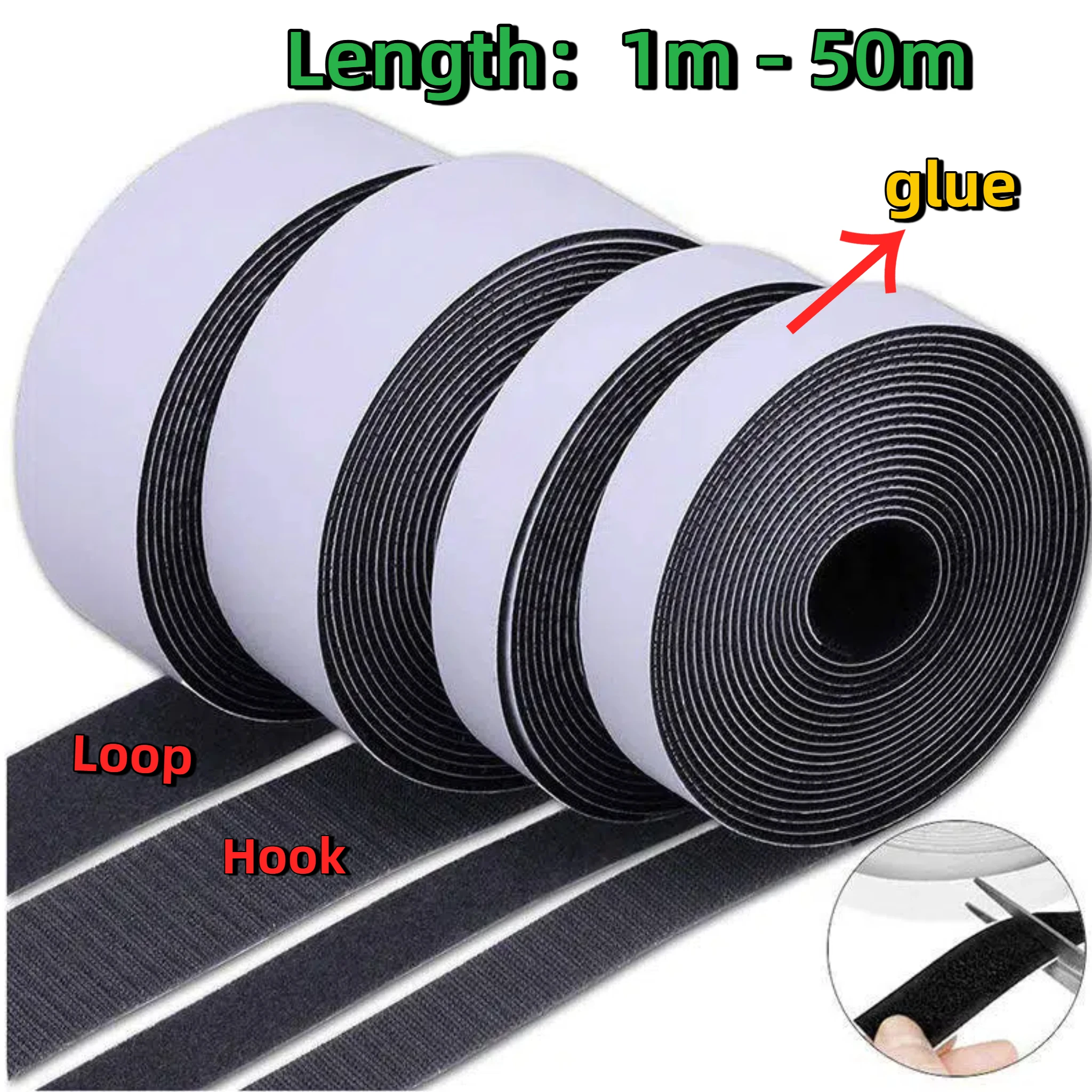 Magic Sticker Tape - Self Adhesive Extra Strong Double-Sided Hook and Loop Fastener