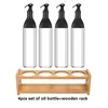 Bamboo Storage Rack Seasoning Rack Red Wine Cup Placement Table Multifunctional Storage Compartment Wooden Shelf Kitchen Tool 3