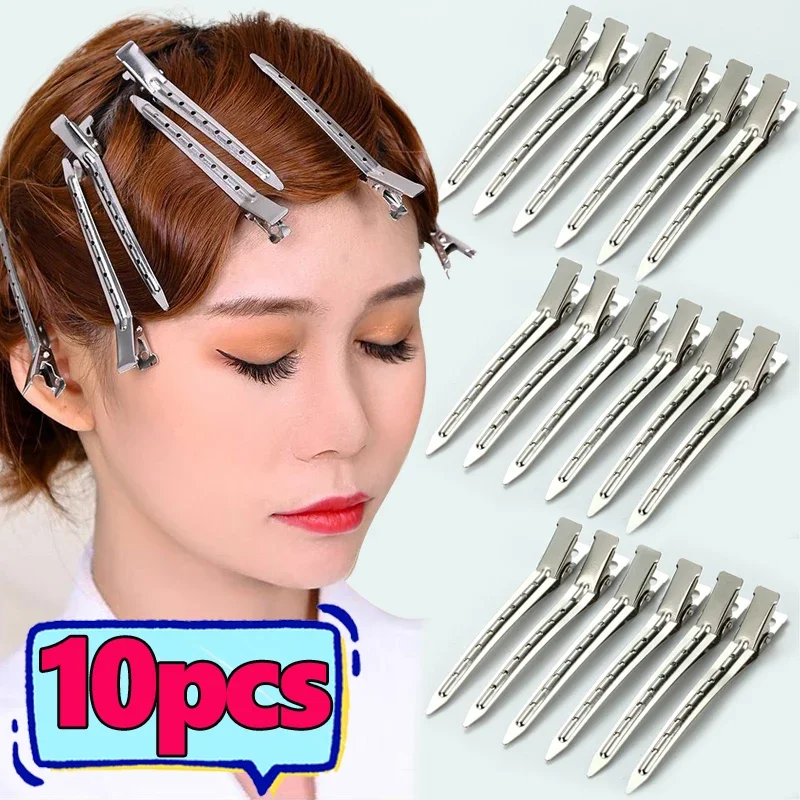 

Metal Professional Hair Salon Fixed Clips Ladies Style Sectioning Hairpin Clamps Curl Root Fluffy Barrettes Hairdressing Tools