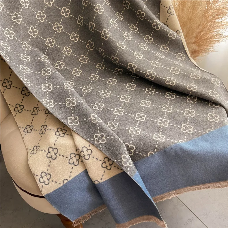 Di lusso di Inverno Del Cachemire Delle Donne 2022 Design Caldo Pashmina Coperta Cavallo Sciarpe Delle Signore Sciarpa Avvolge Foulard Spessa Bufanda_voghion.com