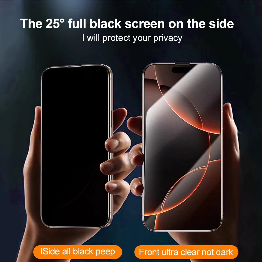 Effortless Install Privacy Tempered Glass Screen Protector