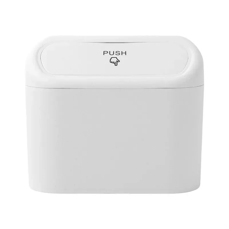 1pc Car Trash Can Seat Back Disposable Bag Mini Automobile With Cover Folding Storage Hanging Storage Box Multifunction Interior 4