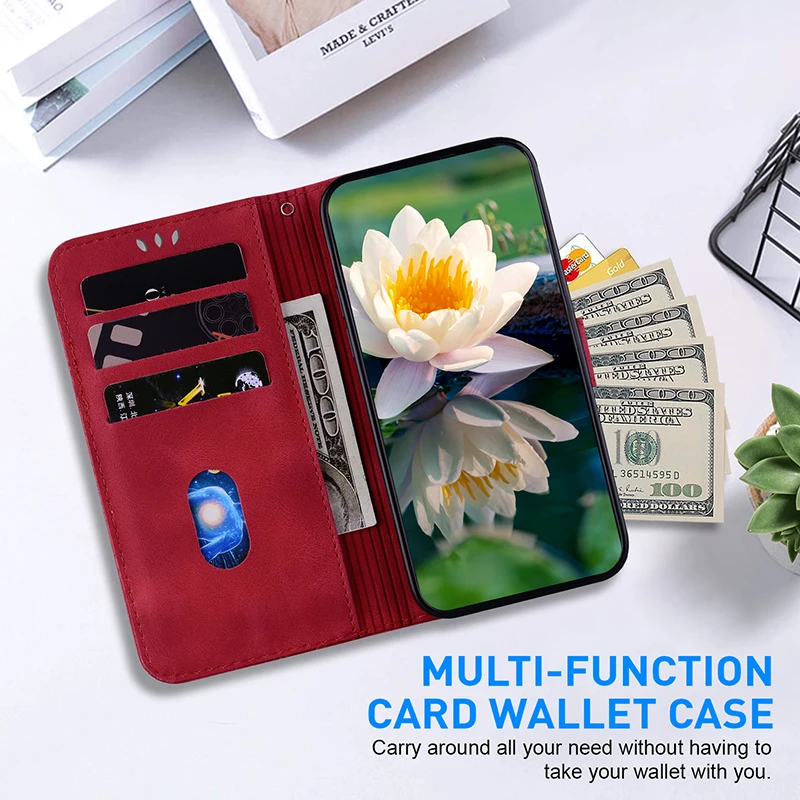 Magnetic Leather Flip Cover Wallet Phone Case