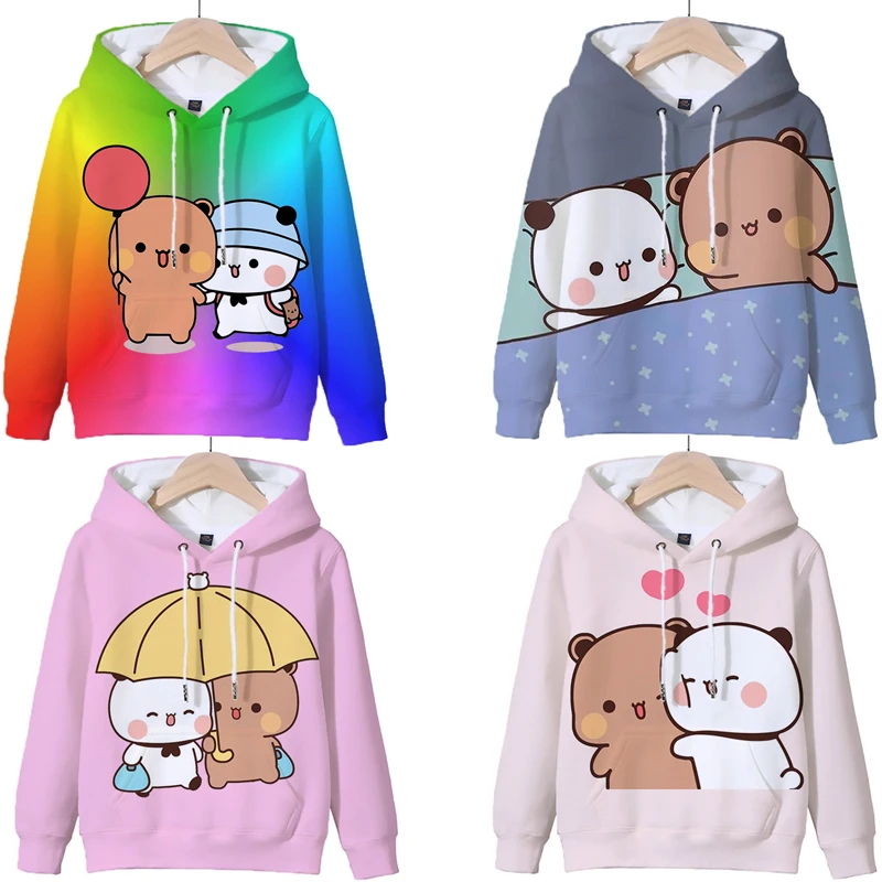 

Kids Cute Cartoon Hoodie Panda Bear Bubu Dudu Hooded Sweatshirts Girls Kawaii Clothes Hoodies Autumn Pullover Boys Tops Sudadera