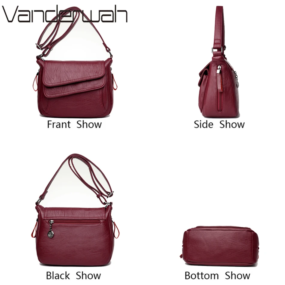 Women Shoulder Bag Women Messenger Bag Crossbody Bag Leather Sac Luxury Handbags Designer Female Mother Bags
