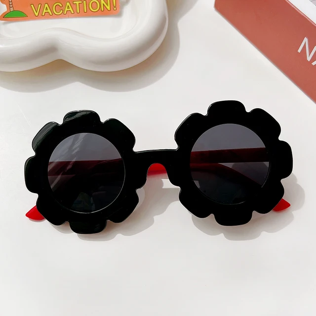 New Kids Sunglasses Children Round Flower Sunglasses Girls Boys Baby Sport Shades Glasses UV400 Outdoor Sun Protection Eyewear c2597-7