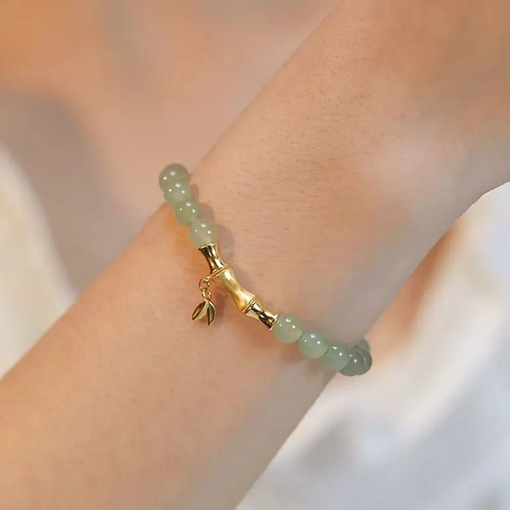 

Temperament Handmade Ins Style Jewelry Girl Gifts Chinese Style Bracelet Hand Rope Women Bracelet Imitation Jade