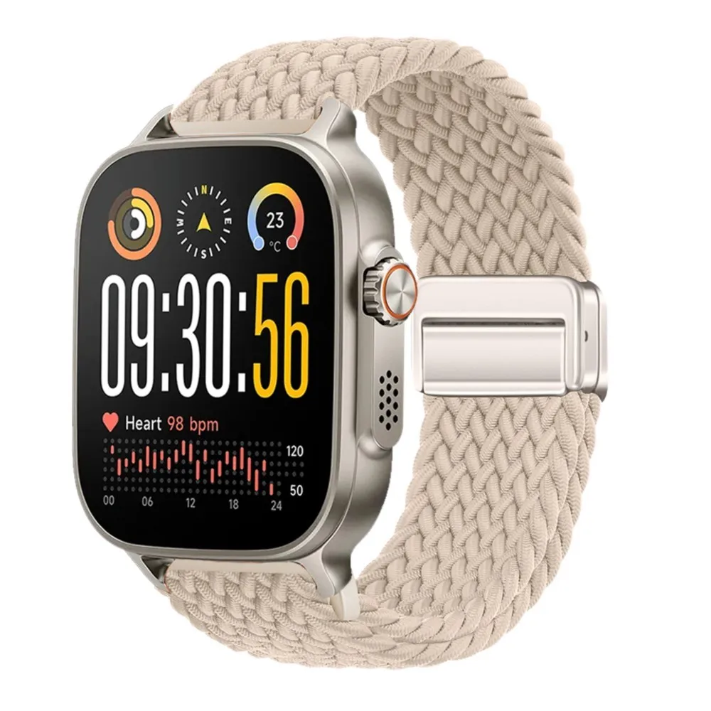 Braided Magnetic Wristband Strap for Smartwatches - Universal 22mm Strap Accessory
