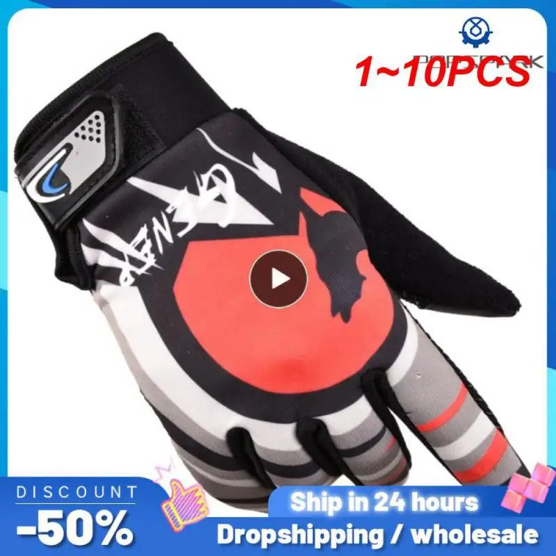 

1~10PCS Men Winter Motorcycle Gloves Touch Screen Waterproof Windproof Sports Mitten Warm Fleece Bike Motorcycle Ski