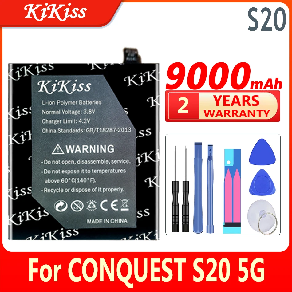 Аккумулятор KiKiss 9000 мАч для CONQUEST S20 5G