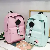 Printed Leaves Backpack Large Capacity Rucksack Zipper Portable Knapsack Female Shoulder Bag Simple Student Schoolbag 1
